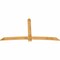Ekena Millwork Bellingham Rough Sawn Timber Gable Bracket, Western Red Cedar, 108"W x 58"H x 2"D x 6"F, 13/12 Pitch GBW108X58X0206BEL00RWR - alternate 3